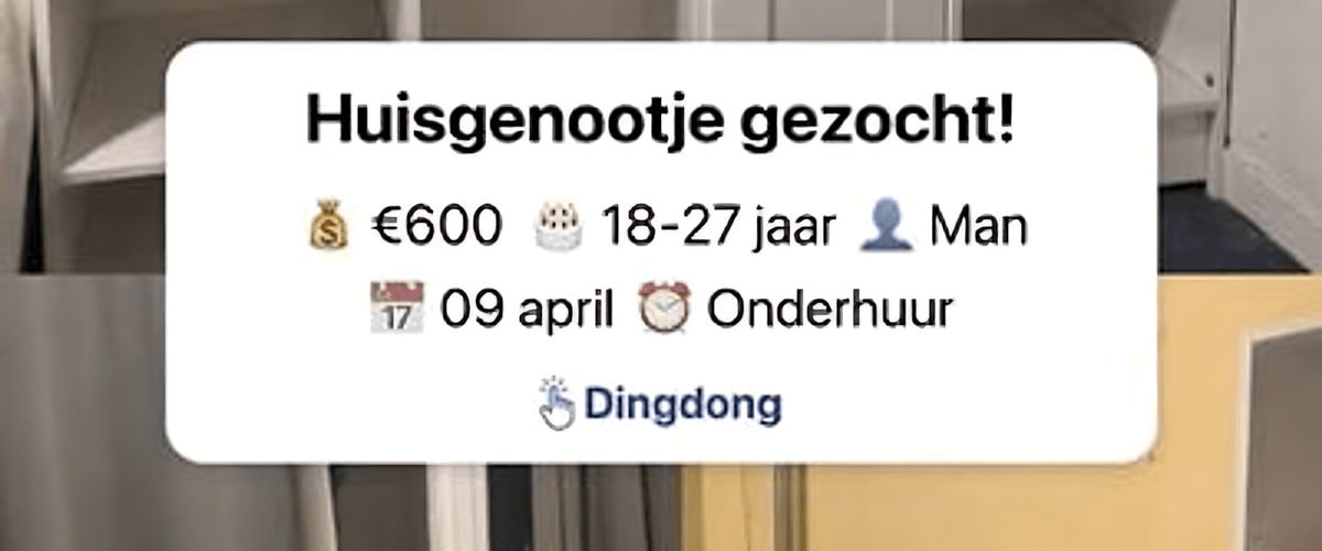 Kamer huren in Groningen