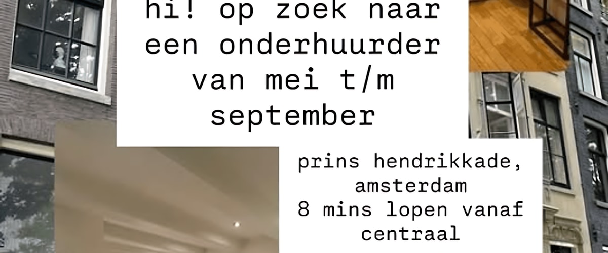 Kamer huren in Amsterdam