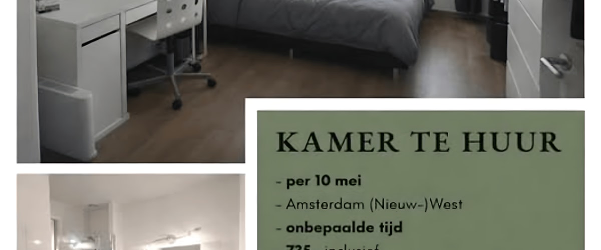 Kamer huren in Amsterdam