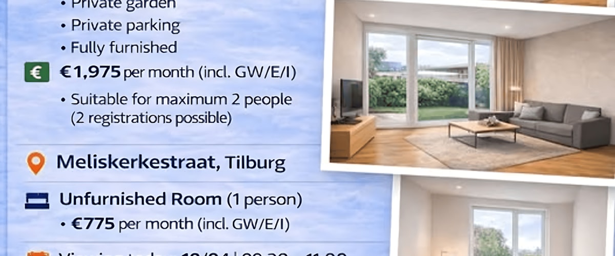 Appartement huren in Tilburg