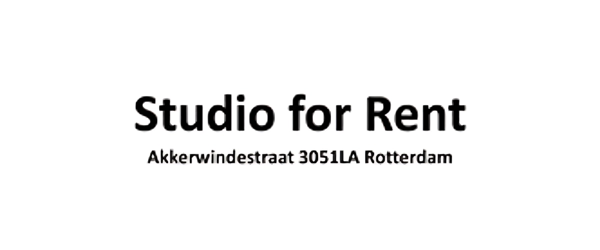Studio huren in Rotterdam