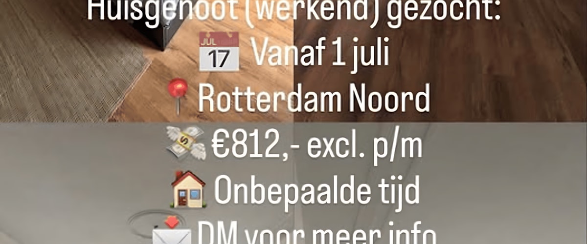 Kamer huren in Rotterdam