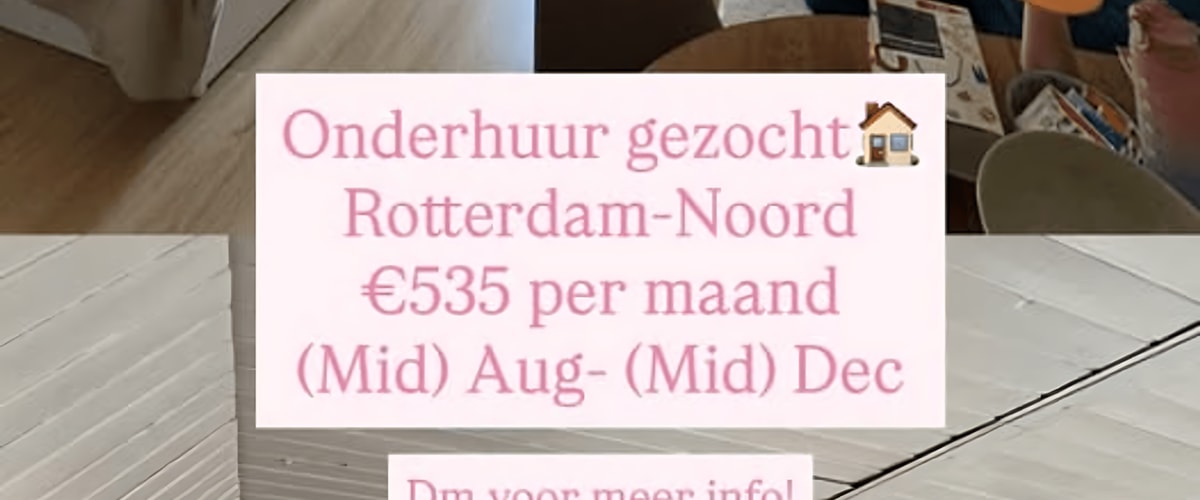 Kamer huren in Rotterdam