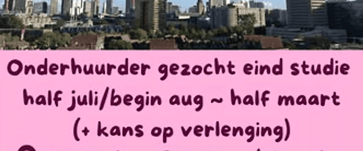 Kamer huren in Rotterdam