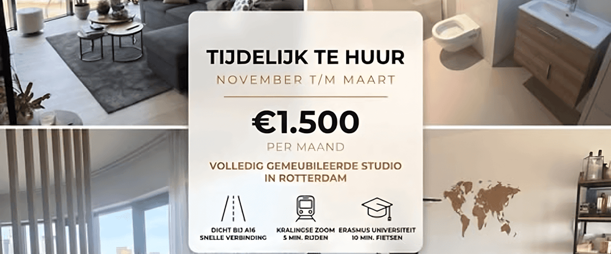 Studio huren in Rotterdam