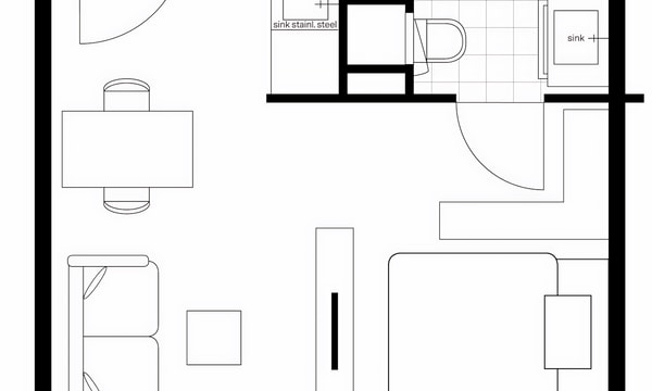 Studio | 26m² | Dalsteindreef | €750,-