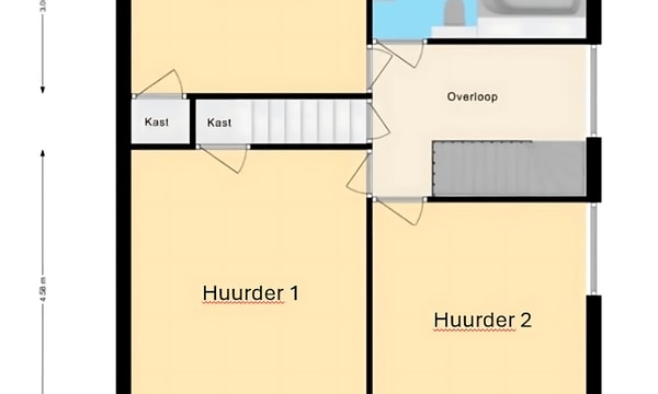 Kamer | 18m² | Laan van Henegouwen | €750,-