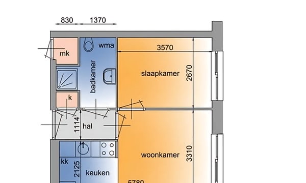 Huis | 31m² | €720,-