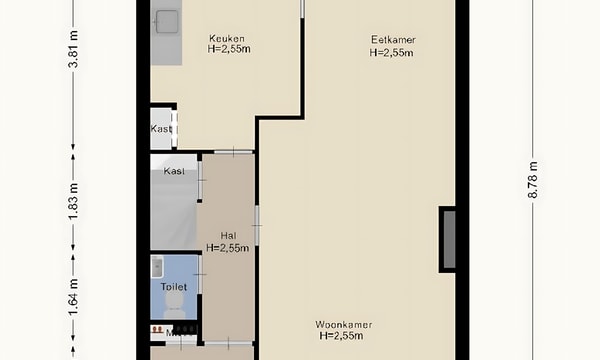 Huis | 49m² | Fioringras | €850,-