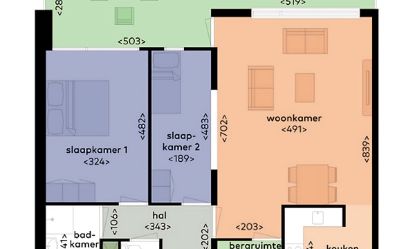 Appartement | 79m² | Schoolstraat | €1280,-