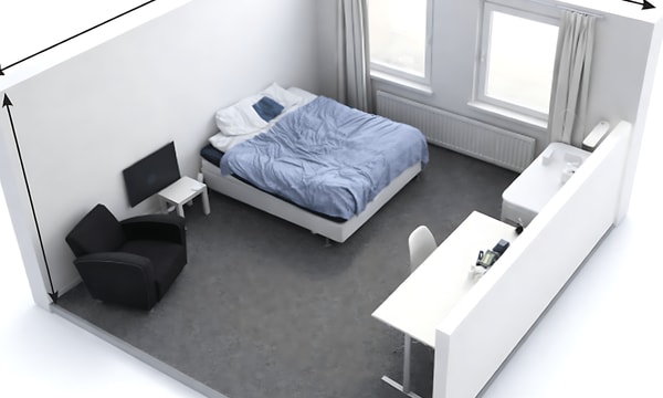 Kamer | 20m² | Waterhoefstraat | €553,-