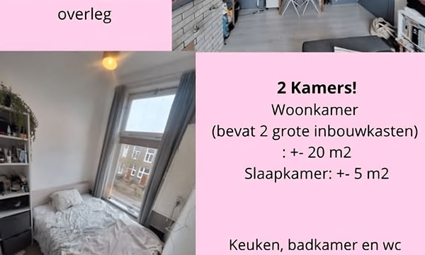 Kamer | 20m² | Grote Markt | €460,-