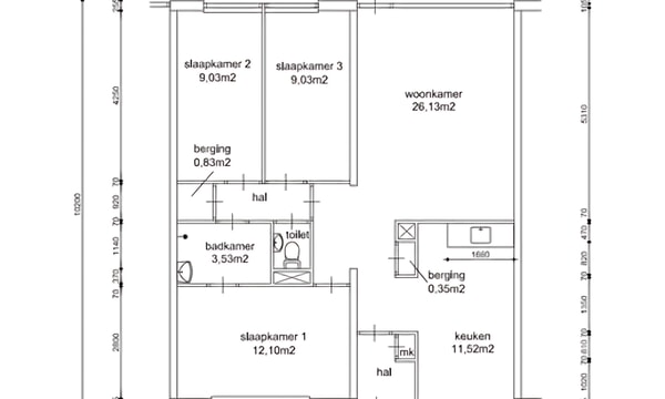 Appartement | m² | €1186,-