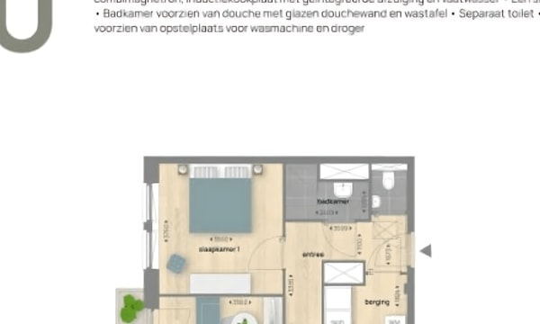 Appartement | 60m² | €1425,-