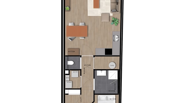 Kamer | 69m² | €1186,-