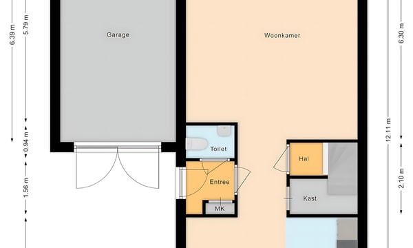 Kamer | 24m² | €1995,-