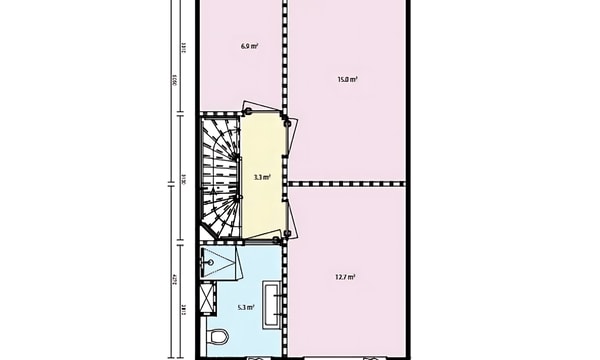 Kamer | 74m² | €1287,-