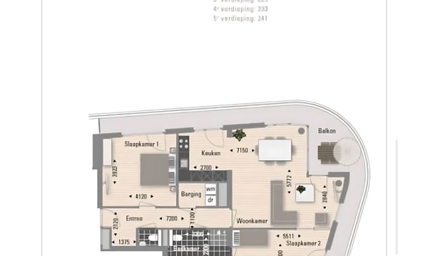 Kamer | 74m² | €1652,-