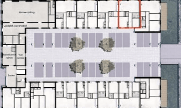 Kamer | 66m² | €1388,-