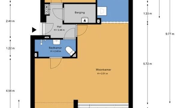 Huis | 65m² | €1040,-