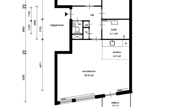 Appartement | 62m² | €620,-