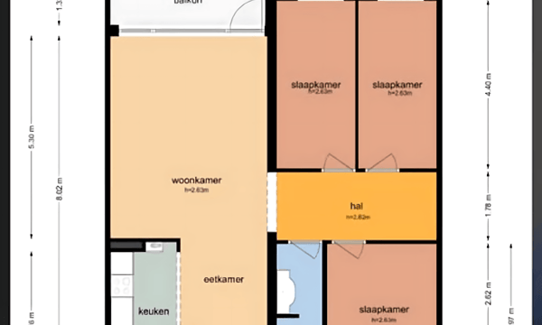 Huis | 90m² | €1171,-