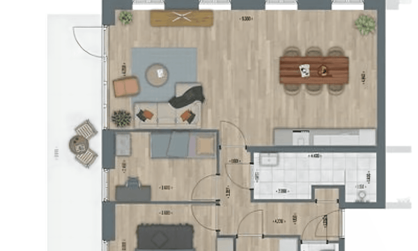 Appartement | 88m² | €2225,-