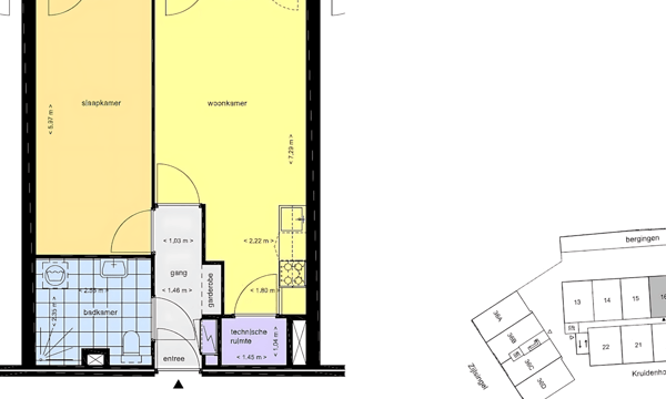 Appartement | 50m² | €1695,-