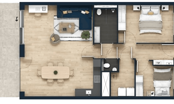 Appartement | 84m² | €1785,-