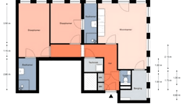 Appartement | 72m² | €1701,-