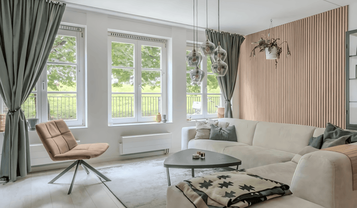 Appartement met balkon en uitzicht, inclusief wasmachine en parkeergelegenheid