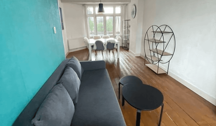 Gemeubileerd studentenappartement met wasmachine en 2 slaapkamers