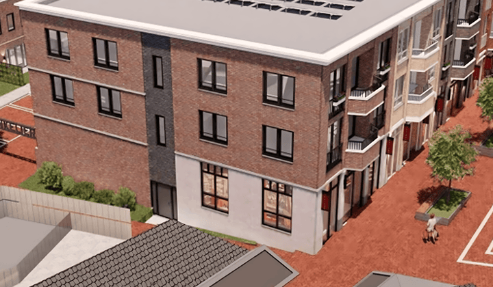 Gestoffeerd appartement met 1 slaapkamer en balkon