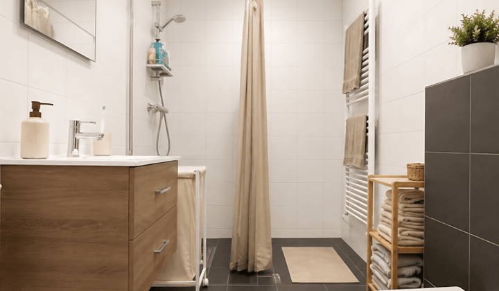 Gestoffeerd appartement met balkon en eigen keuken