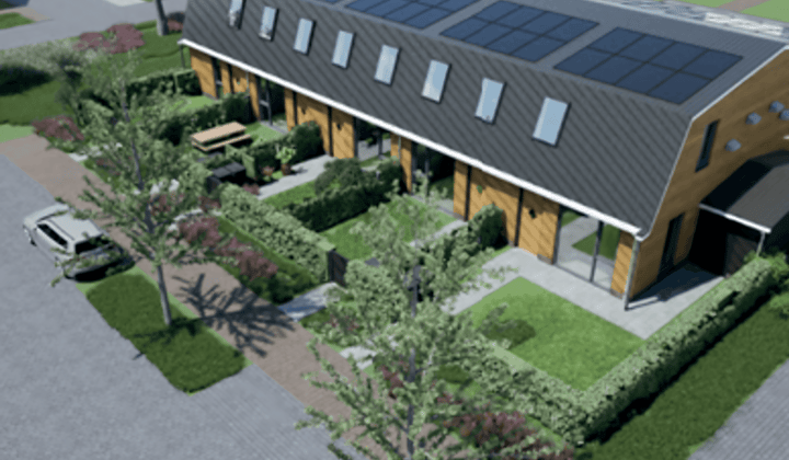 Tijdelijke nieuwbouwwoning met tuin en 2 slaapkamers
