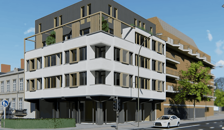 Gestoffeerd appartement met balkon en 1 slaapkamer
