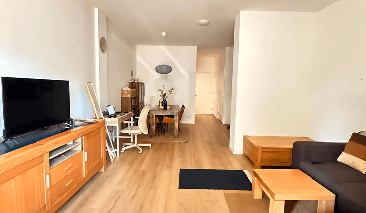 Gestoffeerd appartement met tuin en wasmachine