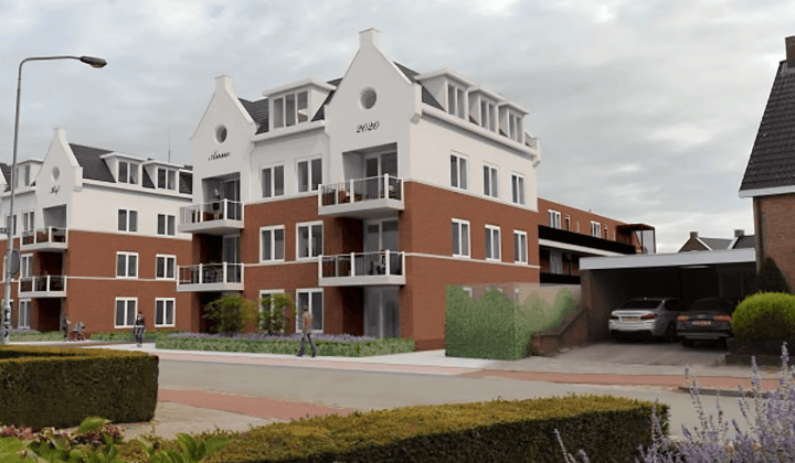 Gestoffeerd appartement met balkon en inloopdouche
