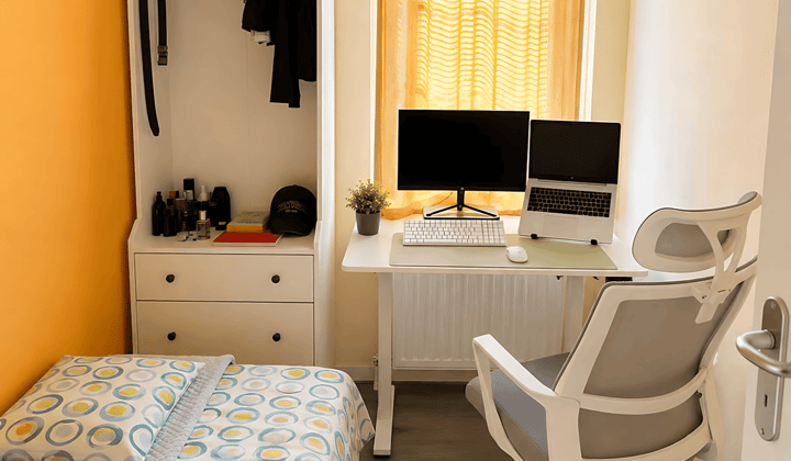 Gemeubileerde kamer met fijne keuken en wifi