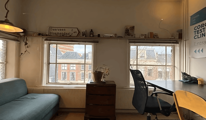 Gestoffeerde kamer met 3 medebewoners in centrum