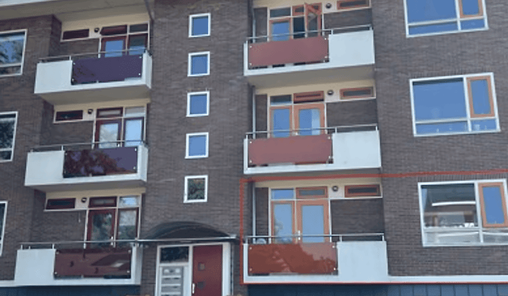 Appartement zonder lift met 2 slaapkamers en balkon