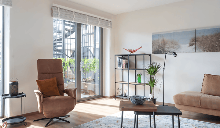 Maisonnette appartement met terras en parkeerplaats, gemeubileerd en energielabel A+++