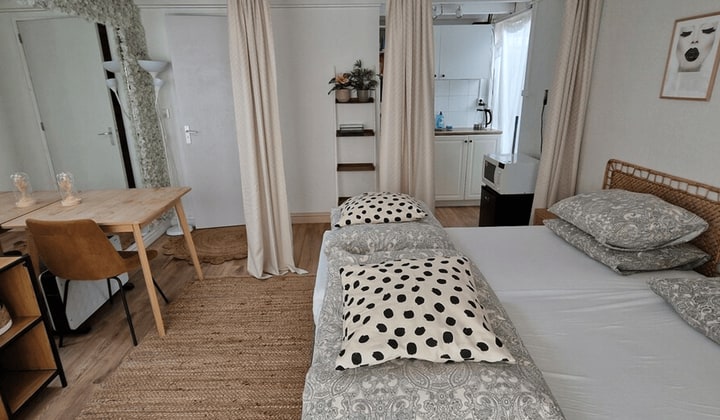 Studio met parkeerplek in het centrum