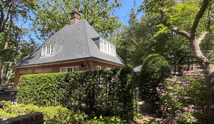 Duplex huisje met tuin en wasmachine