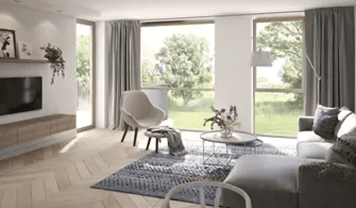 Appartement met 2 slaapkamers en balkon