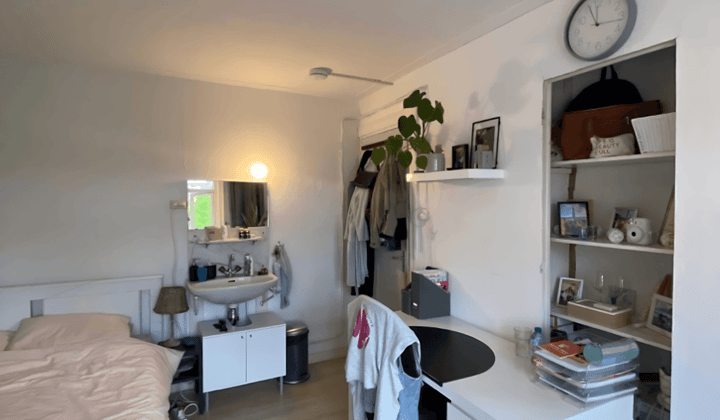 Kamer met balkon inclusief wasmachine en prijs