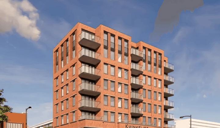 Nieuwbouwappartement met balkon en twee slaapkamers