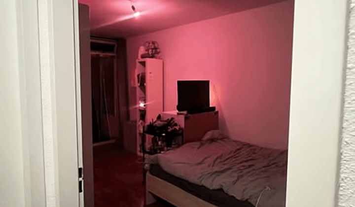 Kamer in ruim appartement met balkon, prijs inclusief