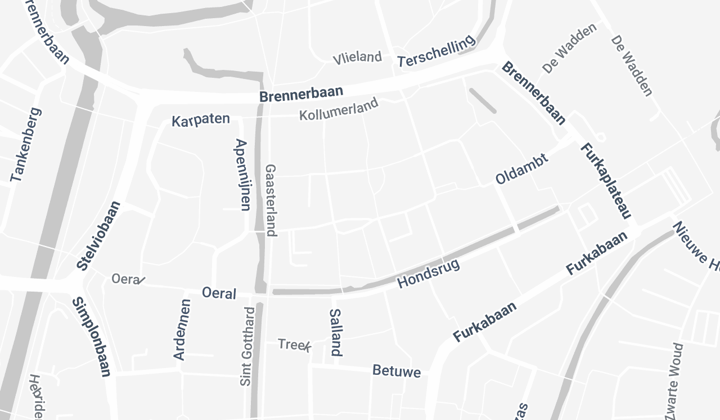 Galerijflat met 2 kamers en balkon