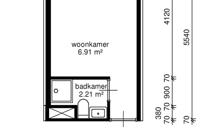 Kamer | 18m² | Hoge Nieuwstraat | €527,-